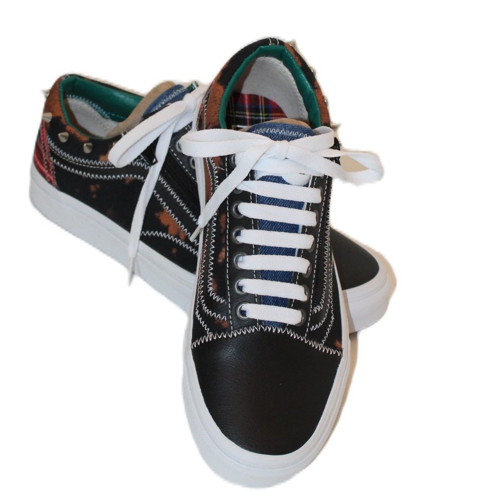 Vans Old School Zip Tartan Daze Unisex Women's Size 8 Men's 6,5